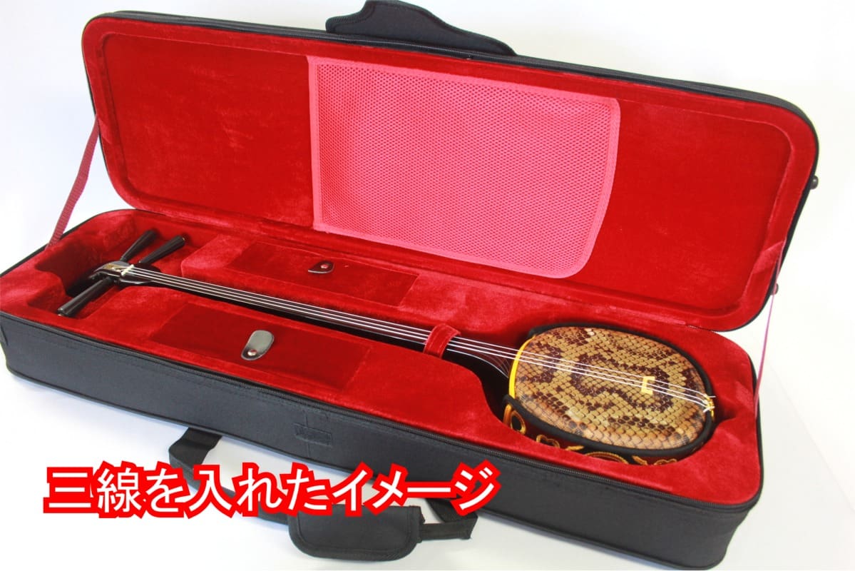 沖縄三線用 BOXタイプ（セミハード）ケース 黒 | 三線工房まちだ屋