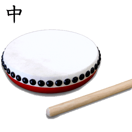 パーランクー（中）木製バチ付　エイサー太鼓